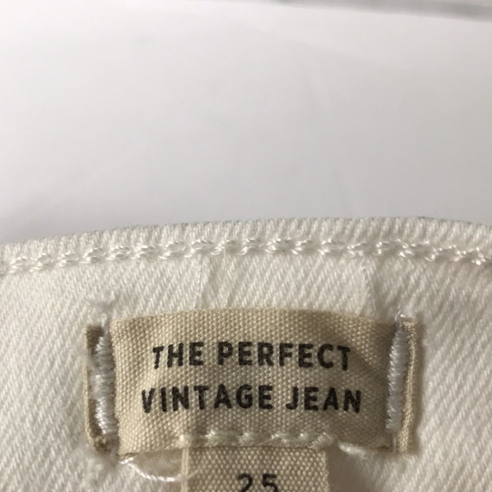MADEWELL the Perfect Vintage Jean! white, raw hem - Picture 5 of 8